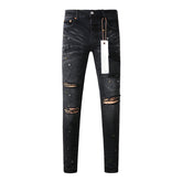 Mens trendy purple jeans 100% cotton Pure Cotton High Street Trend