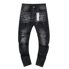 Mens trendy purple jeans 100% cotton Jeans #PU122