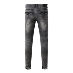 Mens trendy purple jeans 100% cotton Pure Cotton High Street Trend