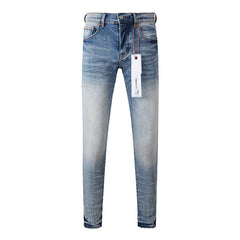 Mens trendy purple jeans 100% cotton Pure Cotton High Street Trend