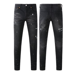 Mens trendy purple jeans 100% cotton Pure Cotton High Street Trend