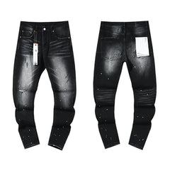 Mens trendy purple jeans 100% cotton Jeans #PU129
