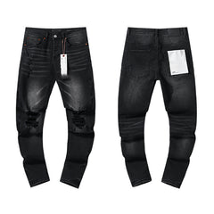Mens trendy purple jeans 100% cotton Jeans #PU126