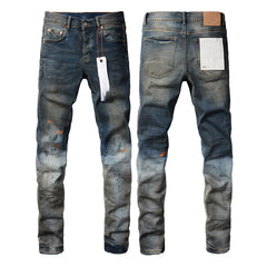 Mens trendy purple jeans 100% cotton Pure Cotton High Street Trend