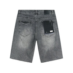 Mens trendy purple jeans 100% cotton Denim Shorts #PU517