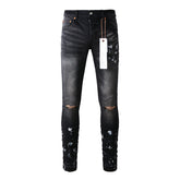 Mens trendy purple jeans 100% cotton Pure Cotton High Street Trend