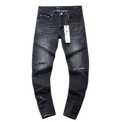 Mens trendy purple jeans 100% cotton Jeans #PU100