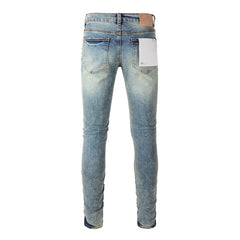 Mens trendy purple jeans 100% cotton Pure Cotton High Street Trend