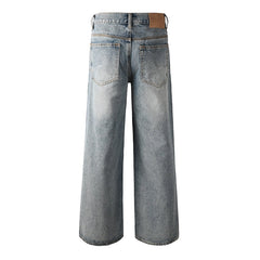 Mens trendy purple jeans 100% cotton Jeans Rhinestones #108