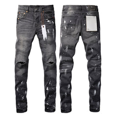 Mens trendy purple jeans 100% cotton Pure Cotton High Street Trend