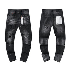 Mens trendy purple jeans 100% cotton Jeans #PU122