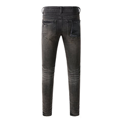 Mens trendy purple jeans 100% cotton Pure Cotton High Street Trend