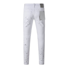 Mens trendy purple jeans 100% cotton Pure Cotton High Street Trend