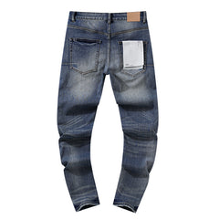 Mens trendy purple jeans 100% cotton Jeans #PU108