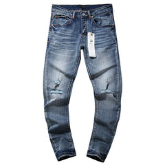 Mens trendy purple jeans 100% cotton Jeans #PU103