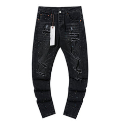 Mens trendy purple jeans 100% cotton Jeans #PU140