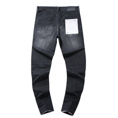 Mens trendy purple jeans 100% cotton Jeans #PU100