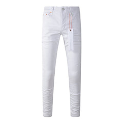 Mens trendy purple jeans 100% cotton Pure Cotton High Street Trend