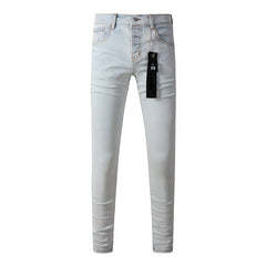Mens trendy purple jeans 100% cotton Pure Cotton High Street Trend