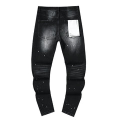 Mens trendy purple jeans 100% cotton Jeans #PU129
