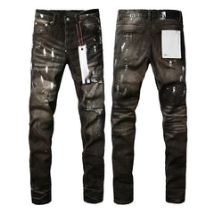 Mens trendy purple jeans 100% cotton Pure Cotton High Street Trend