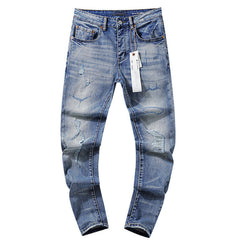 Mens trendy purple jeans 100% cotton Jeans #PU109