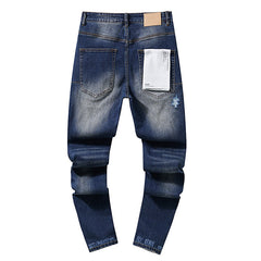 Mens trendy purple jeans 100% cotton Jeans #PU115