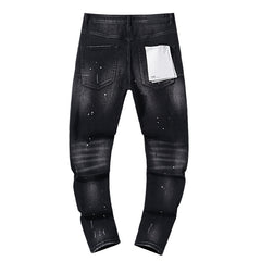 Mens trendy purple jeans 100% cotton Jeans #PU125