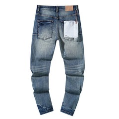 Mens trendy purple jeans 100% cotton Jeans #PU119