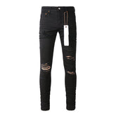 Mens trendy purple jeans 100% cotton Pure Cotton High Street Trend