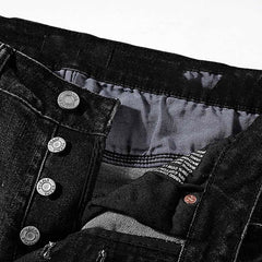 Mens trendy purple jeans 100% cotton Jeans #PU128