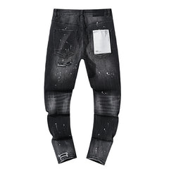 Mens trendy purple jeans 100% cotton Jeans #PU122