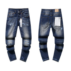Mens trendy purple jeans 100% cotton Jeans #PU115