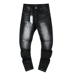 Mens trendy purple jeans 100% cotton Jeans #PU129