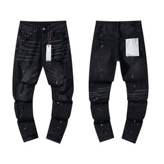 Mens trendy purple jeans 100% cotton Jeans #PU116