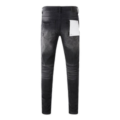 Mens trendy purple jeans 100% cotton Pure Cotton High Street Trend