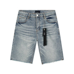 Mens trendy purple jeans 100% cotton Denim Shorts #PU522