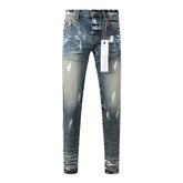 Mens trendy purple jeans 100% cotton Pure Cotton High Street Trend