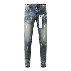 Mens trendy purple jeans 100% cotton Pure Cotton High Street Trend