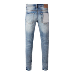 Mens trendy purple jeans 100% cotton Pure Cotton High Street Trend