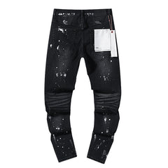 Mens trendy purple jeans 100% cotton Jeans #PU121