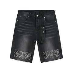 Mens trendy purple jeans 100% cotton Denim Shorts #PU516