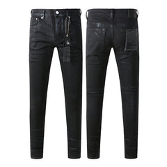 Mens trendy purple jeans 100% cotton Pure Cotton High Street Trend