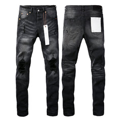Mens trendy purple jeans 100% cotton Pure Cotton High Street Trend
