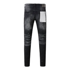 Mens trendy purple jeans 100% cotton Pure Cotton High Street Trend