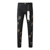 Mens trendy purple jeans 100% cotton Pure Cotton High Street Trend