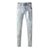 Mens trendy purple jeans 100% cotton Pure Cotton High Street Trend