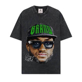 BIG FACE T shirts Pure Cotton High-Street Fashion