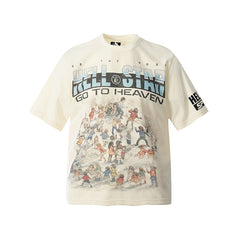 Hellstar T-shirt Direct Printing Pattern High-quality pure cotton high-street clothing
