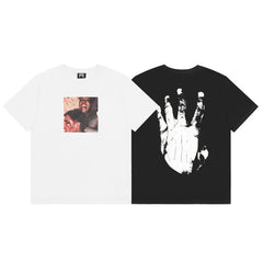 Revenge T Shirts High-quality streetwear with trendy Painted decoration